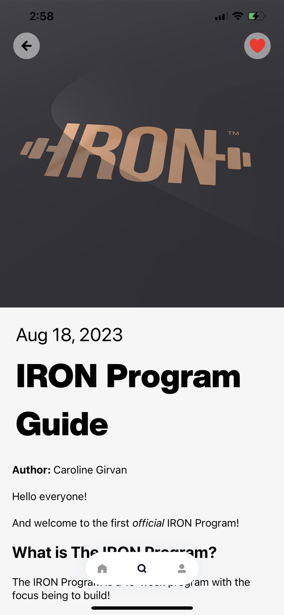 An All-New 10-Week Iron Program From Caroline Girvan!